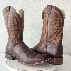 NEW Rod Patrick Mens Cowboy Boots 15AAAA Perro Loco Brown Square Toe Western